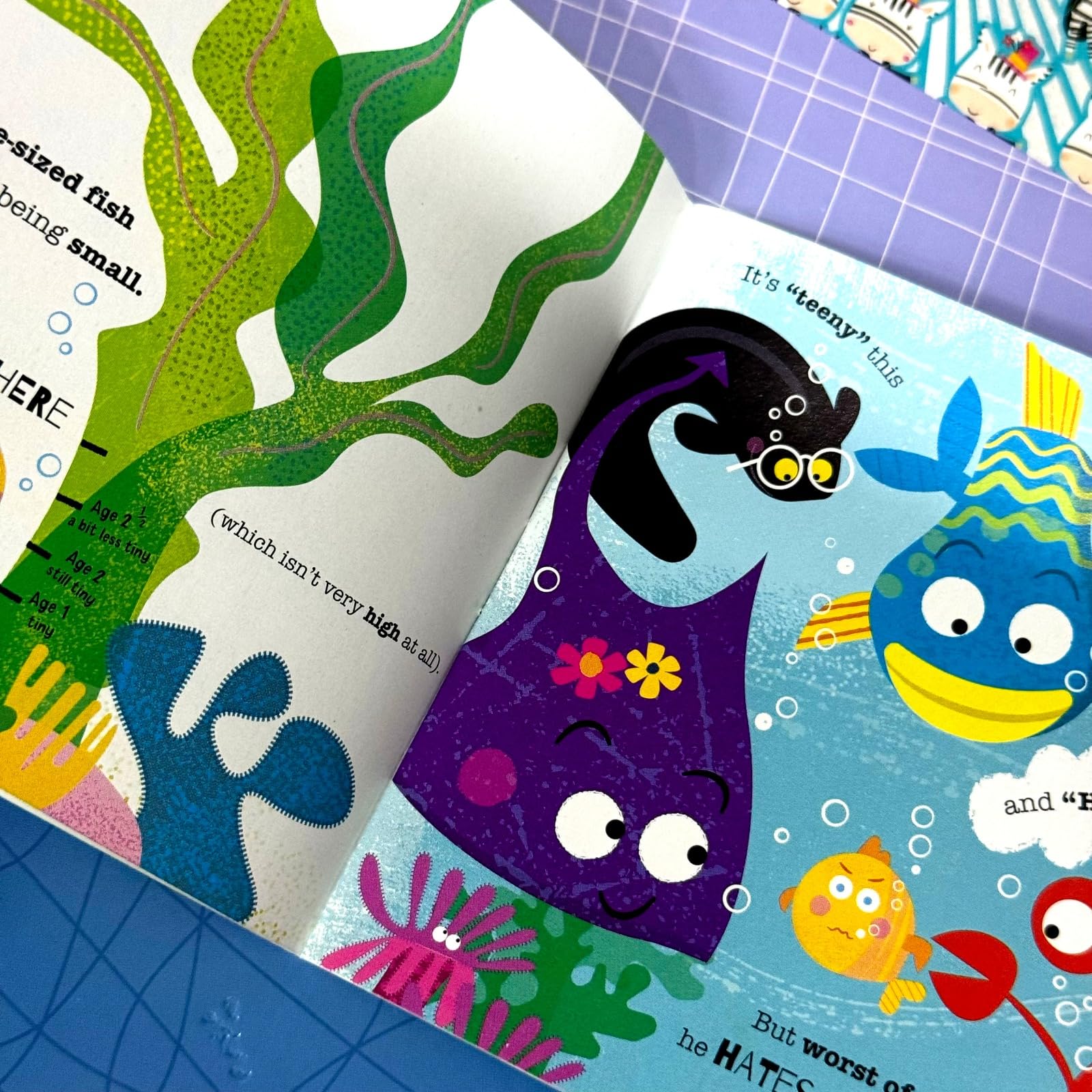 Close-up of individual book covers including Never Touch a T. Rex and Ten Little Chicks from the 24-book set