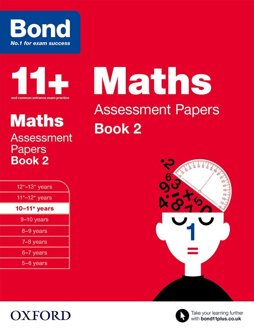 All four Bond 11+ Assessment Papers Book 2 paperbacks stacked together, showing the Maths, English, Verbal and Non-verbal Reasoning titles.