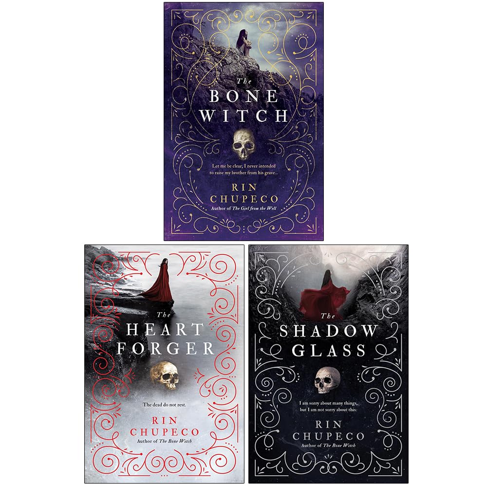 The Heart Forger paperback book cover, second book in the Bone Witch trilogy by Rin Chupeco