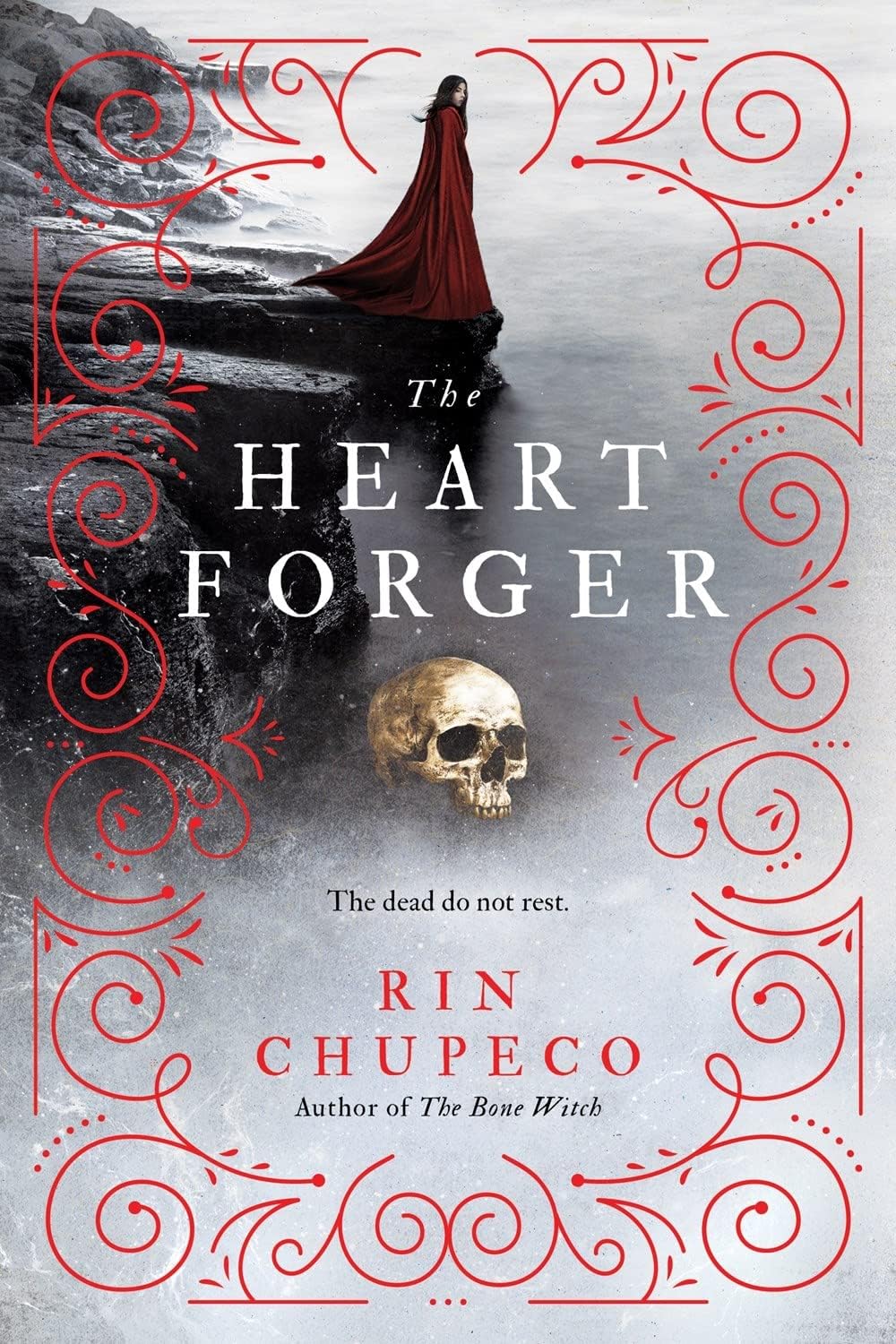 All three Bone Witch trilogy paperbacks by Rin Chupeco fanned out showing spines and cover art