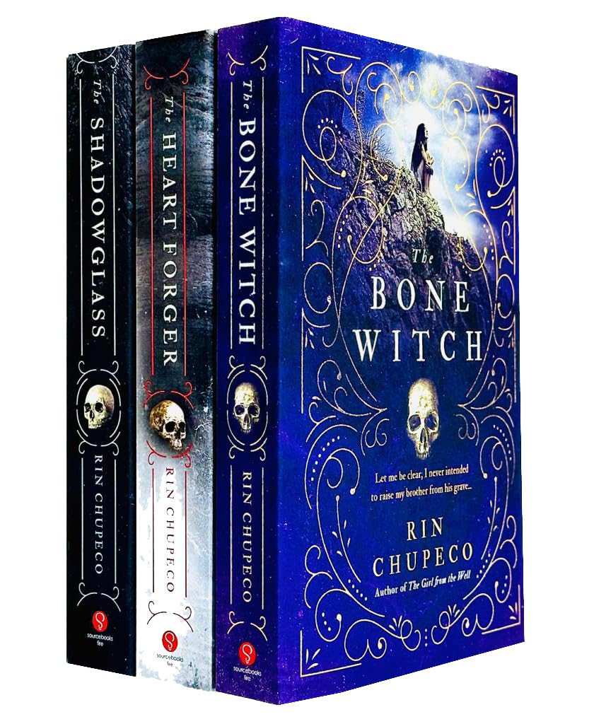 The Bone Witch Series by Rin Chupeco 3 Books Collection Set, paperback, front cover of full box set