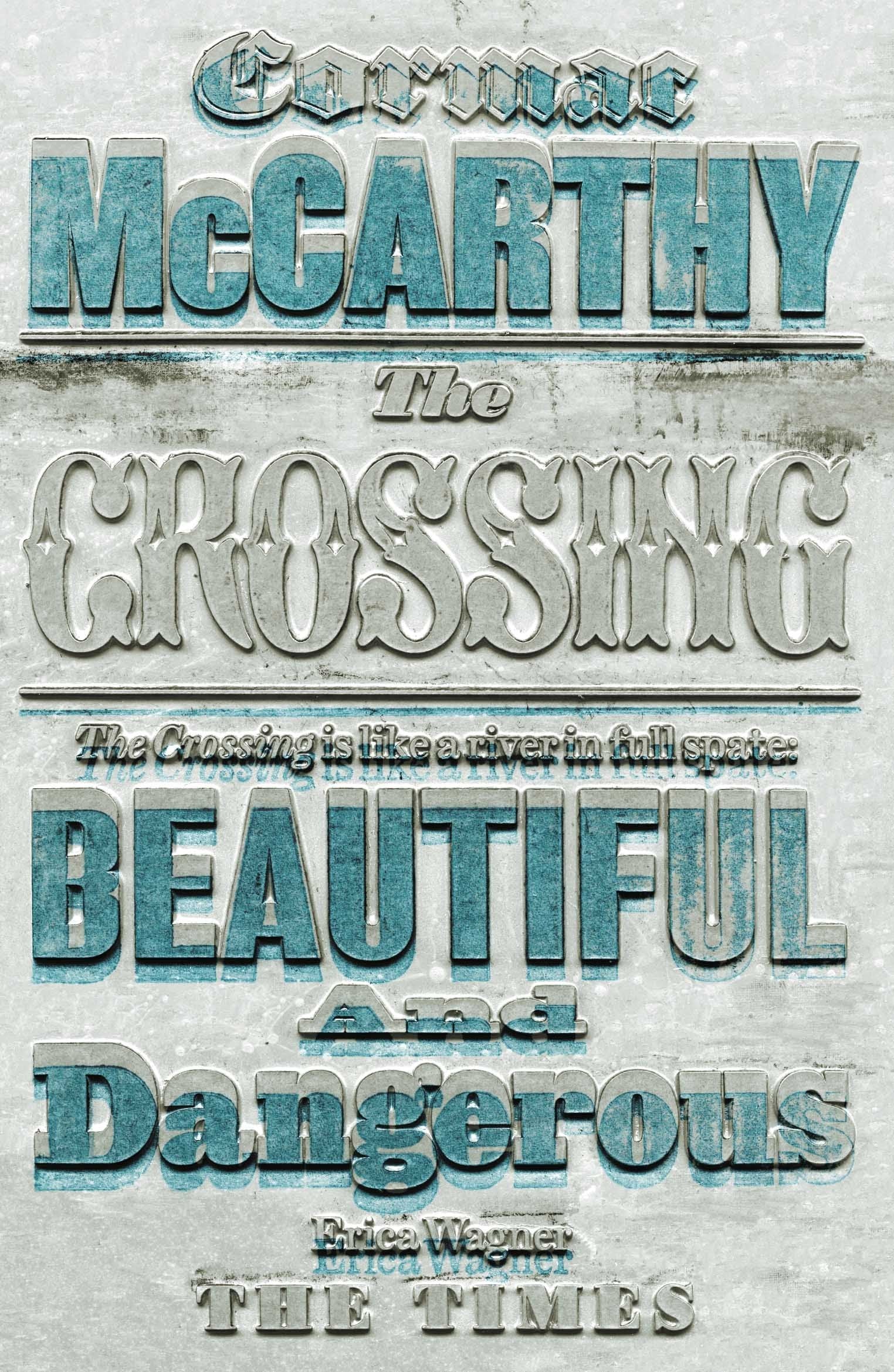 Border Trilogy by Cormac McCarthy paperback spine and side view showing book thickness