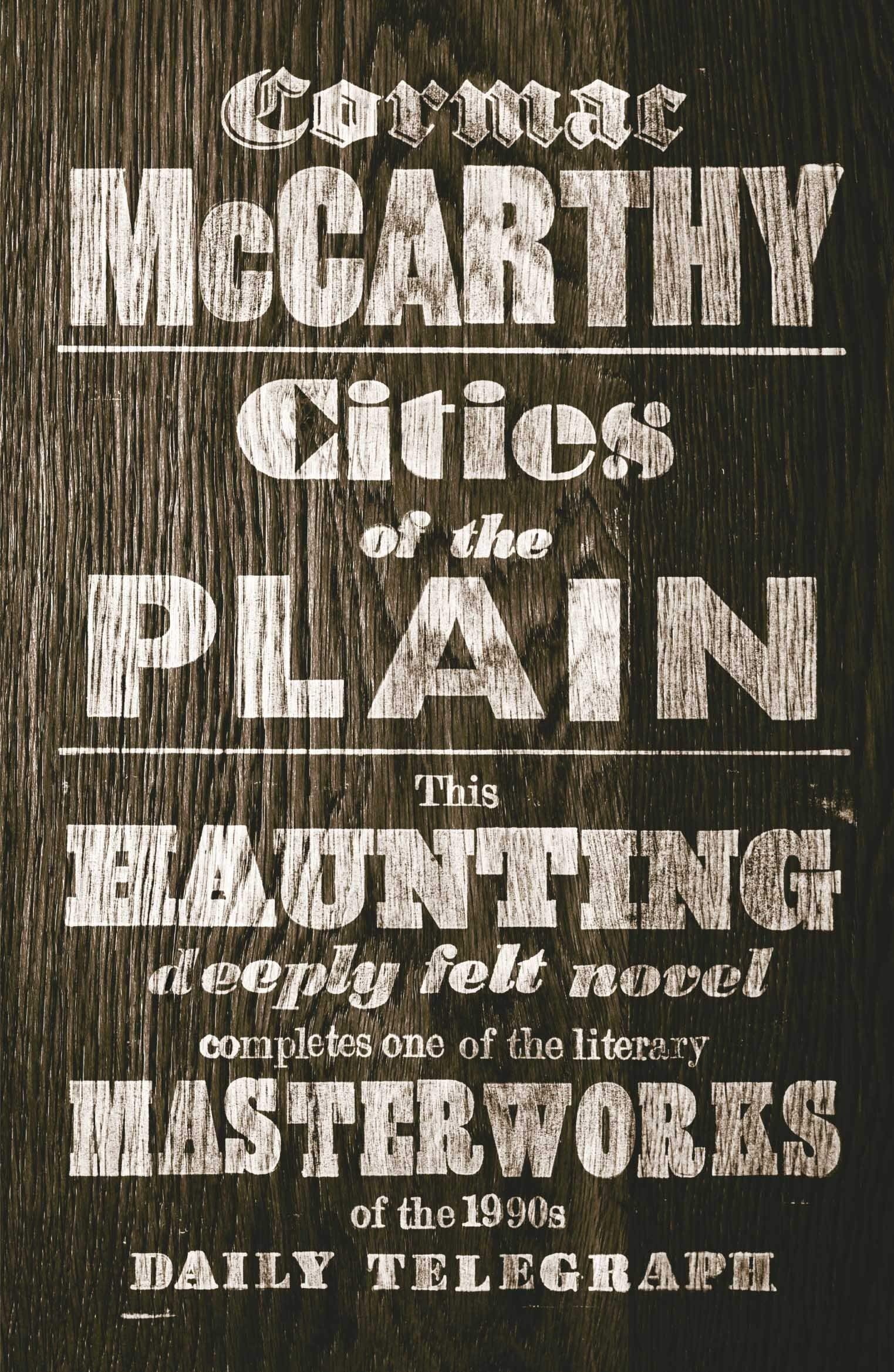 Border Trilogy paperback inside page spread sample from Cormac McCarthy novel