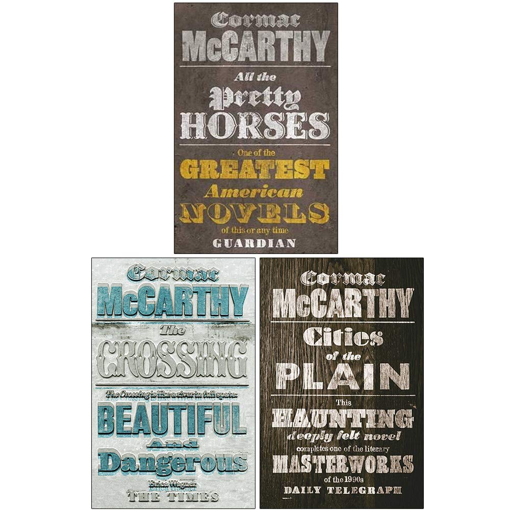 Border Trilogy by Cormac McCarthy 3 book paperback set front cover
