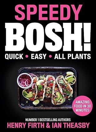 Speedy BOSH! hardback cookbook cover from the BOSH! 3 book vegan collection set
