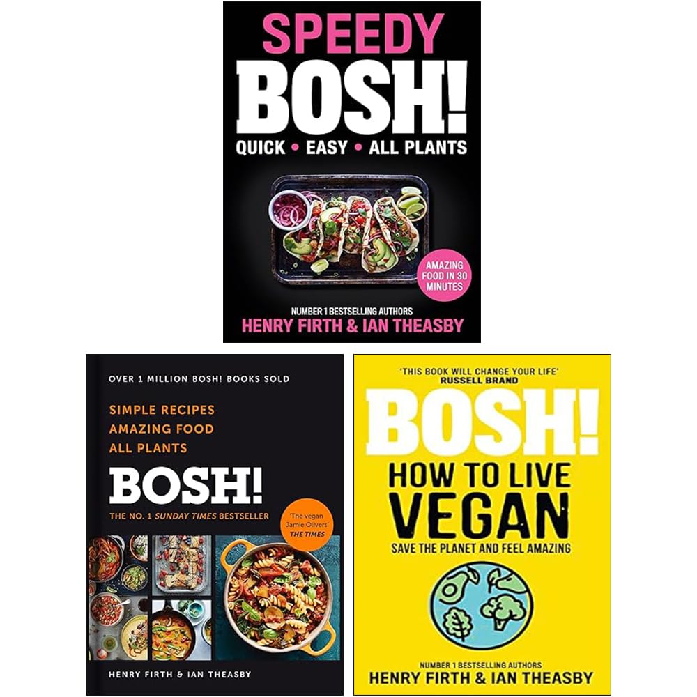 BOSH! 3 book collection set by Henry Firth and Ian Theasby - front cover of BOSH! Simple Recipes hardback