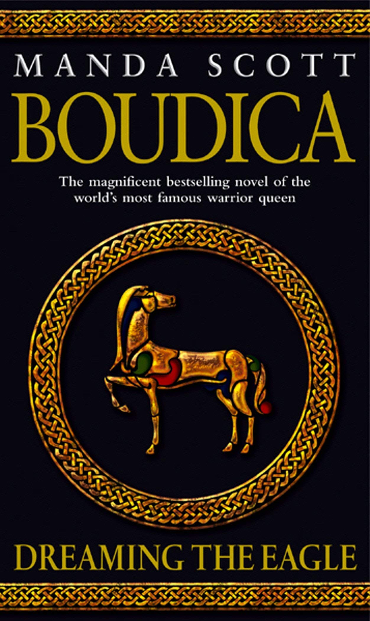 Boudica 4 book set by Manda Scott, back cover with book descriptions and synopsis