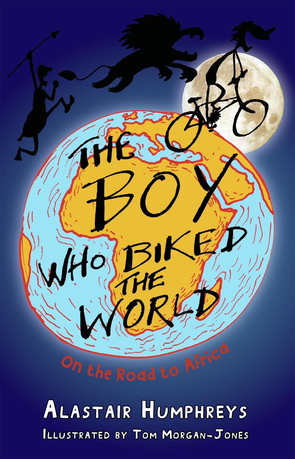 The Boy Who Biked the World paperback set - On the Road to Africa cover close-up showing illustrated artwork