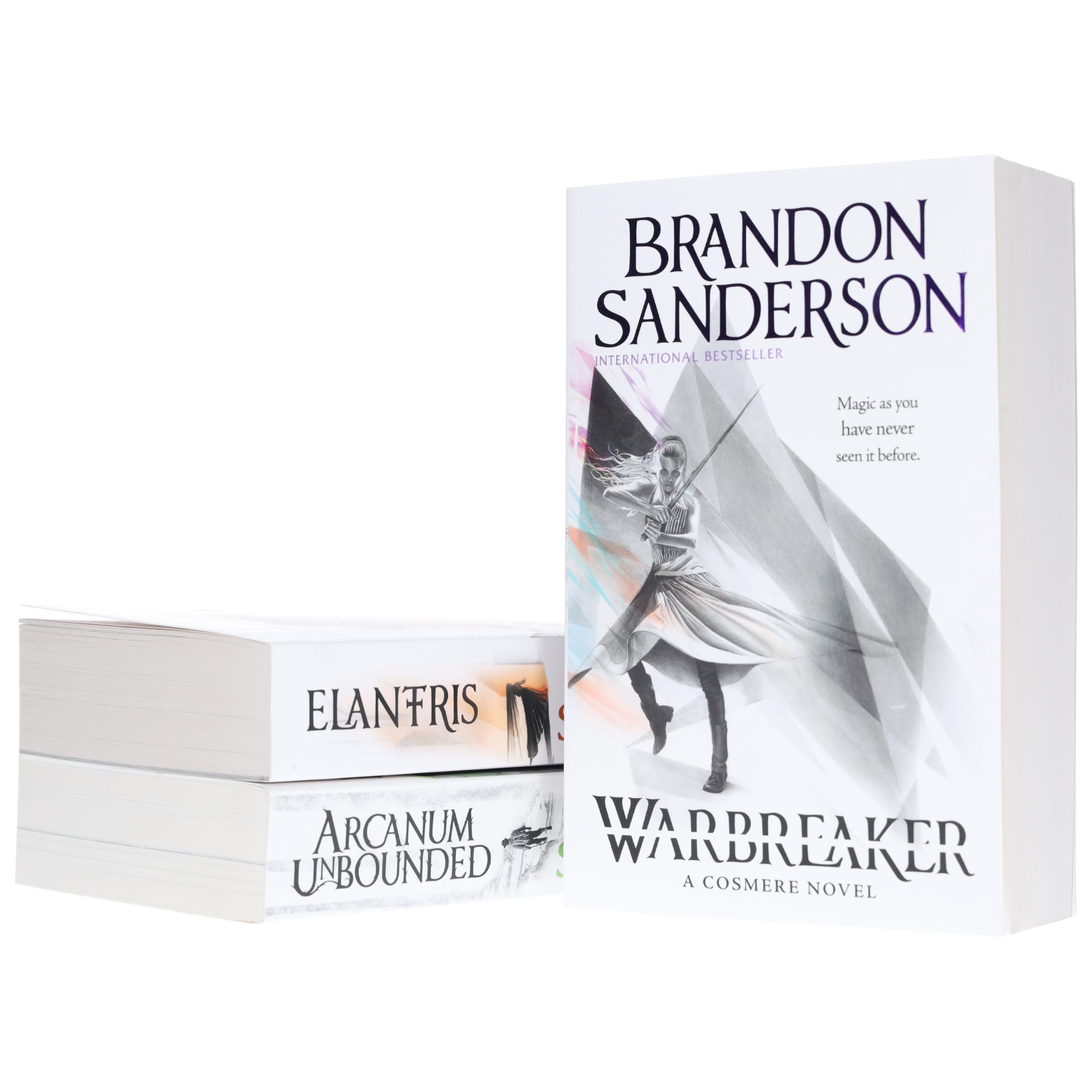 Arcanum Unbounded paperback front cover, a Cosmere short fiction collection by Brandon Sanderson