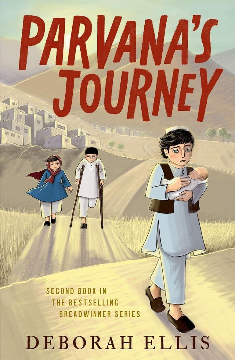 Back cover of the Breadwinner series box set showing book descriptions