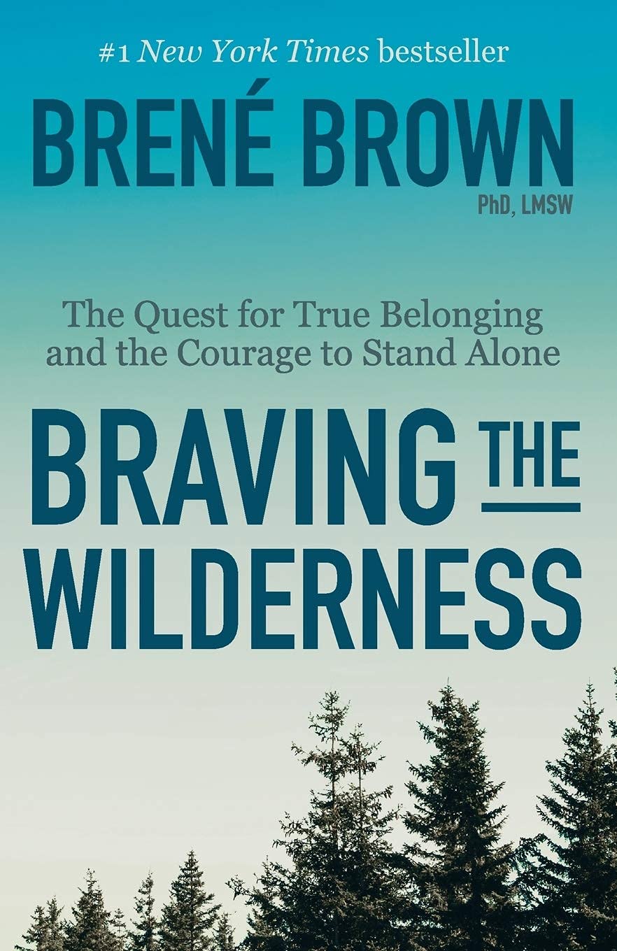 Back cover of the Brené Brown 2-book paperback collection showing synopsis text