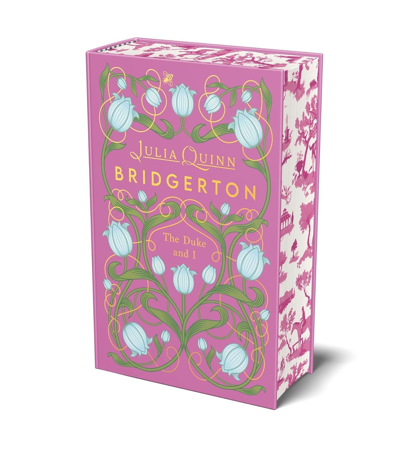 Bridgerton Series 1-3 hardback set by Julia Quinn - back cover showing The Duke and I, The Viscount Who Loved Me, and An Offer From a Gentleman