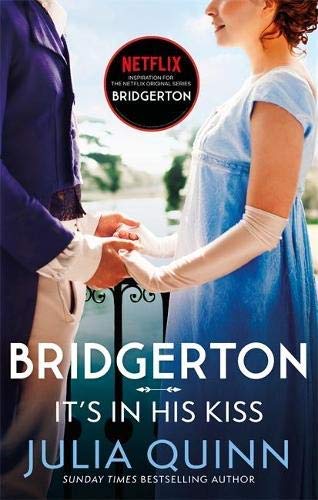 Close-up of When He Was Wicked and It's In His Kiss paperback covers from the Bridgerton set