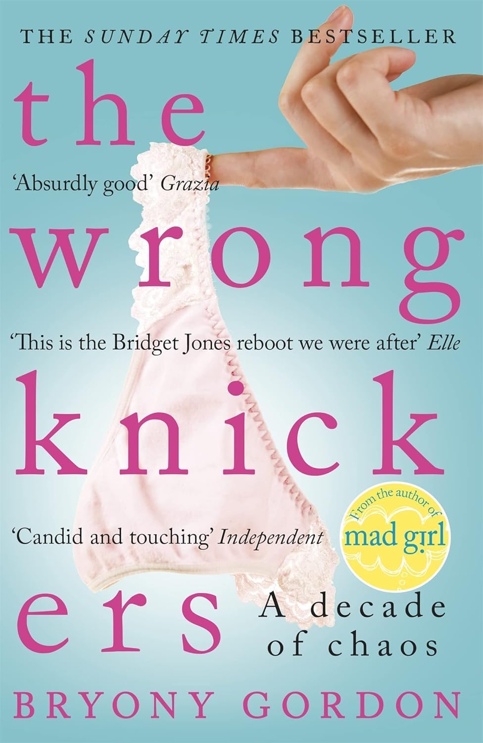 Mad Girl and Eat, Drink, Run paperback covers by Bryony Gordon shown side by side