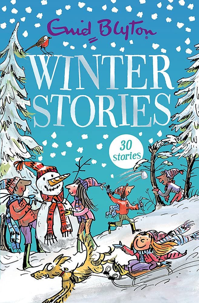 Inside page spread showing a short story excerpt from the Enid Blyton collection