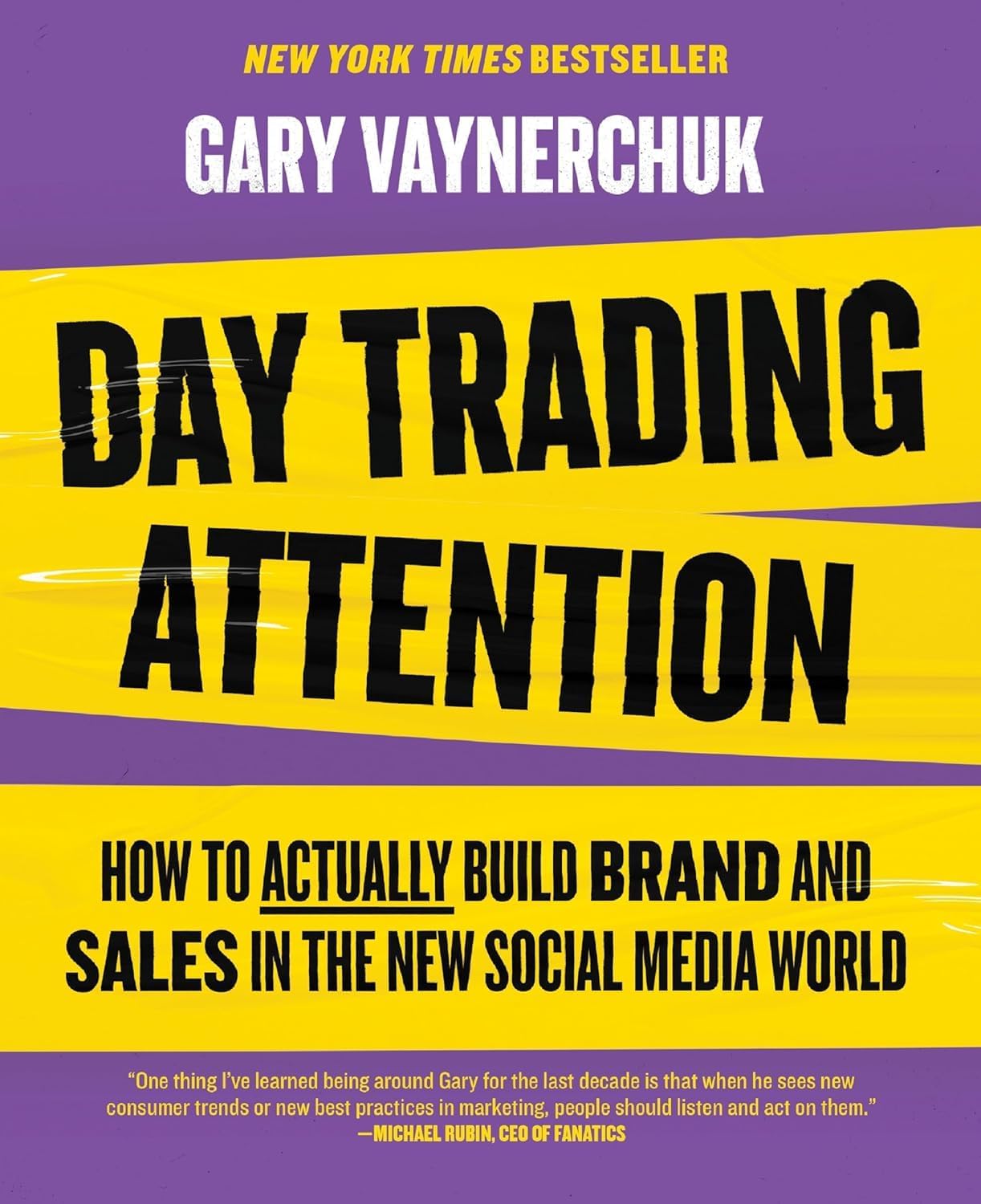 Day Trading Attention hardcover by Gary Vaynerchuk close-up front cover