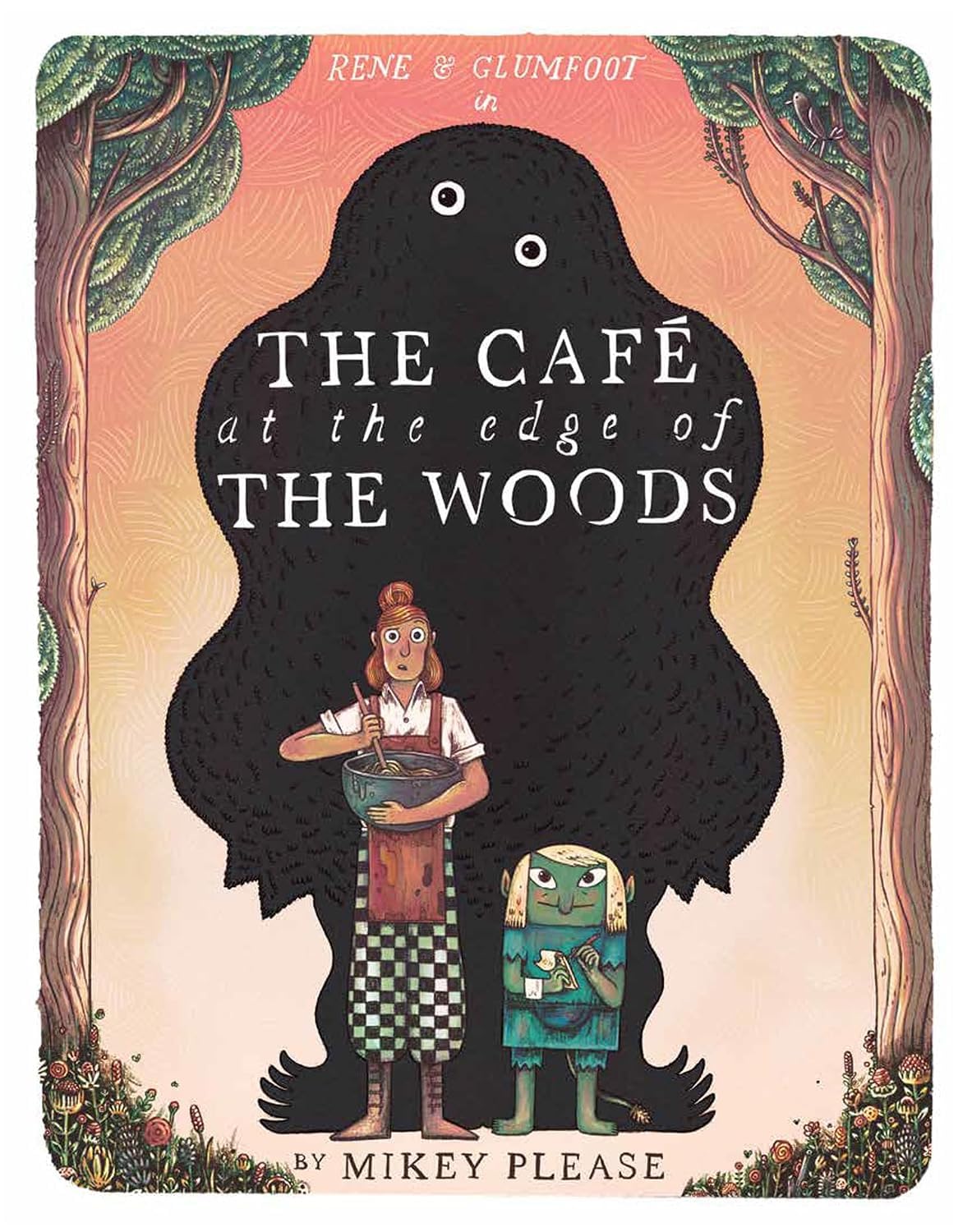 The Café at the Edge of the Woods 3 Books Collection Set by Mikey Please - back cover showing the paperback picture book series