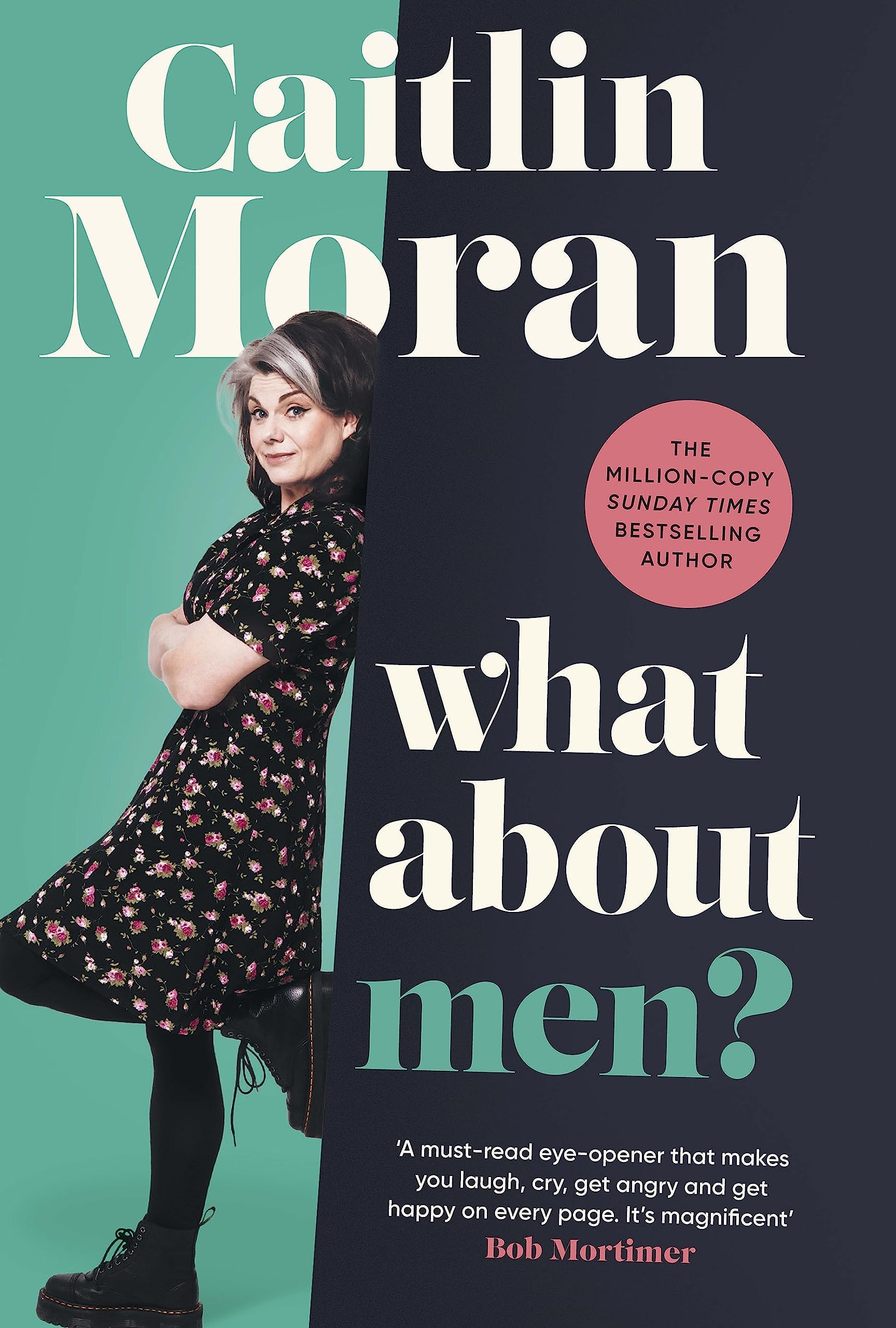 All three Caitlin Moran books fanned out showing paperback and hardback spines and covers