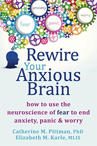 Rewire Your Anxious Brain by Catherine M. Pittman and Elizabeth M. Karle paperback cover from the Calm Mind Collection