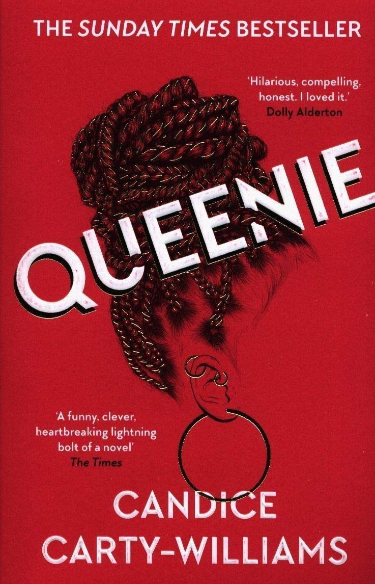 Back cover synopsis of the Candice Carty-Williams Queenie and Notting Hill Carnival paperback fiction set