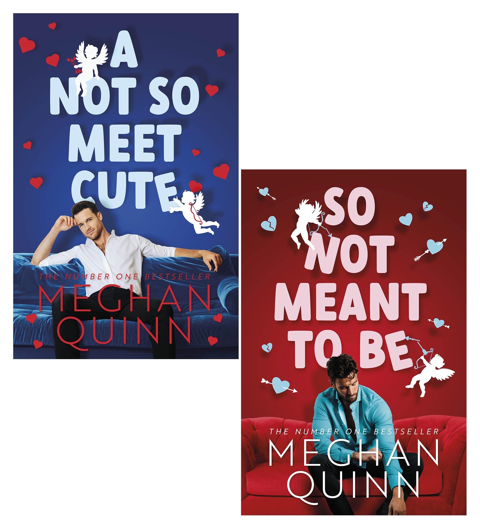 Cane Brothers by Meghan Quinn 2 books collection set paperback front cover, So Not Meant To Be and A Not So Meet Cute
