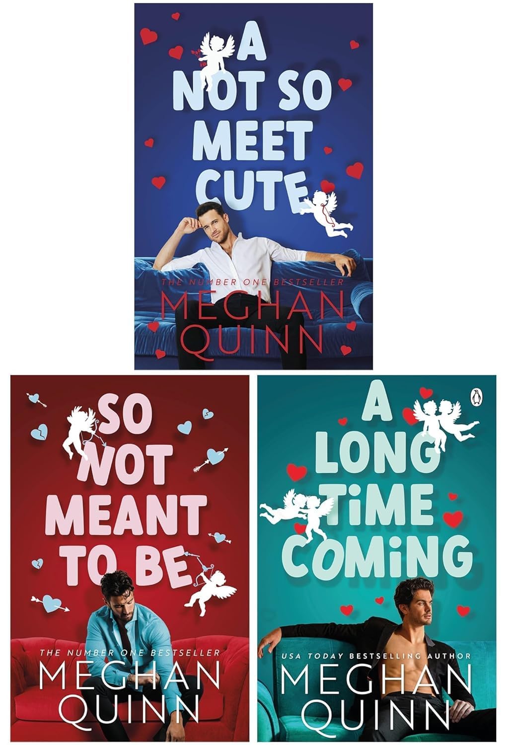 Cane Brothers Series by Meghan Quinn 3 Books Collection Set paperback - front cover