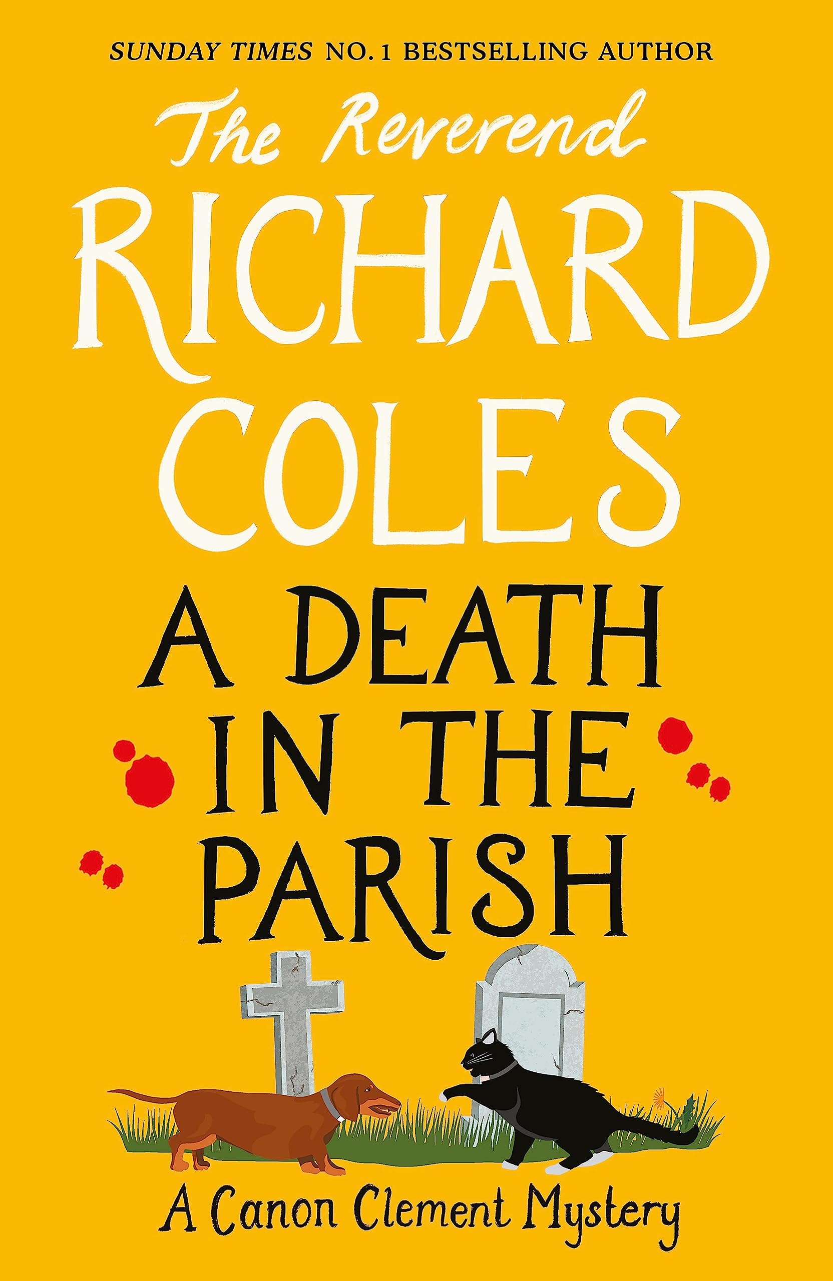 Murder Before Evensong and A Death in the Parish hardback books shown together