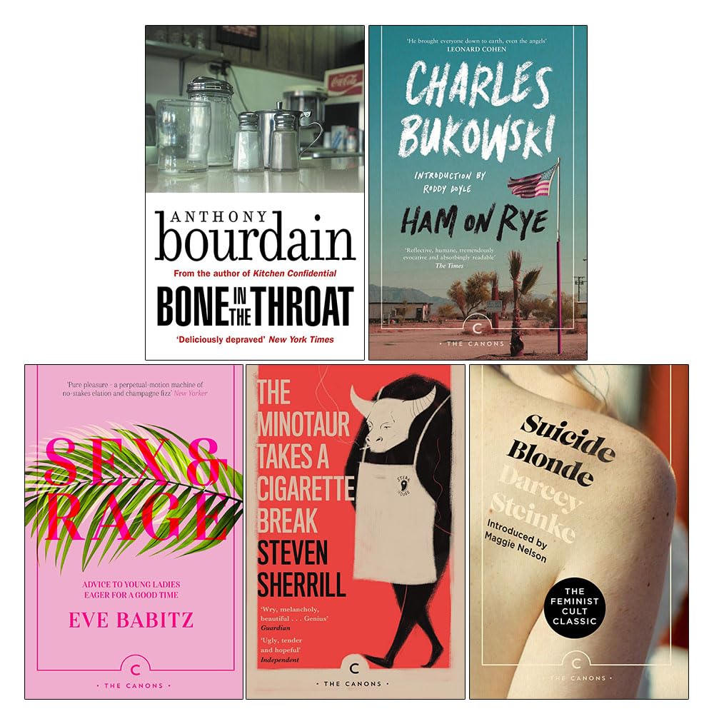 Canons Series 5 Books Collection Set front cover artwork, paperback fiction box set by Anthony Bourdain and more