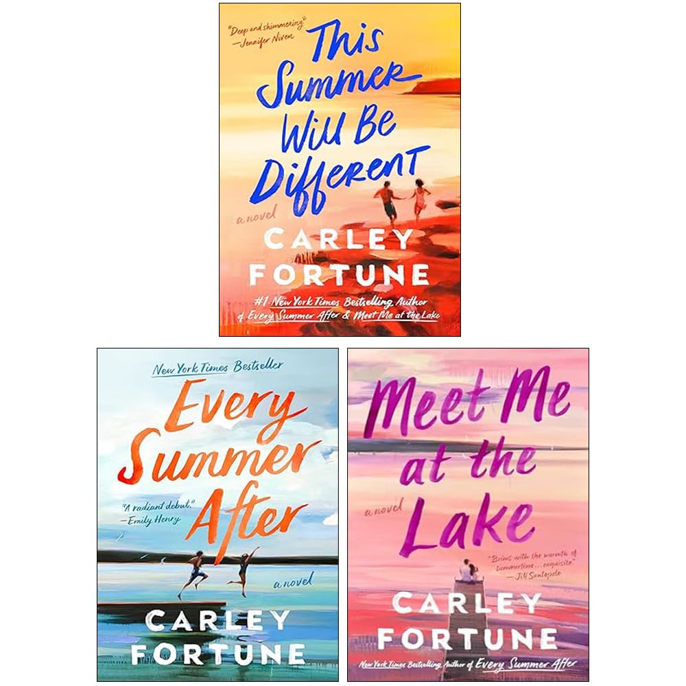 Carley Fortune 3 Books Collection Set paperback front cover featuring This Summer Will Be Different, Every Summer After, and Meet Me at the Lake