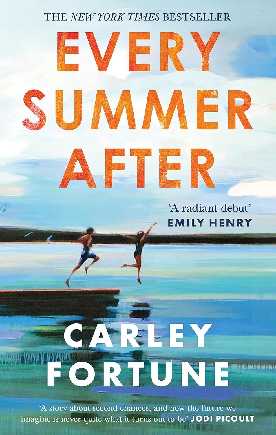 Close-up of the four Carley Fortune paperback novel covers fanned out together