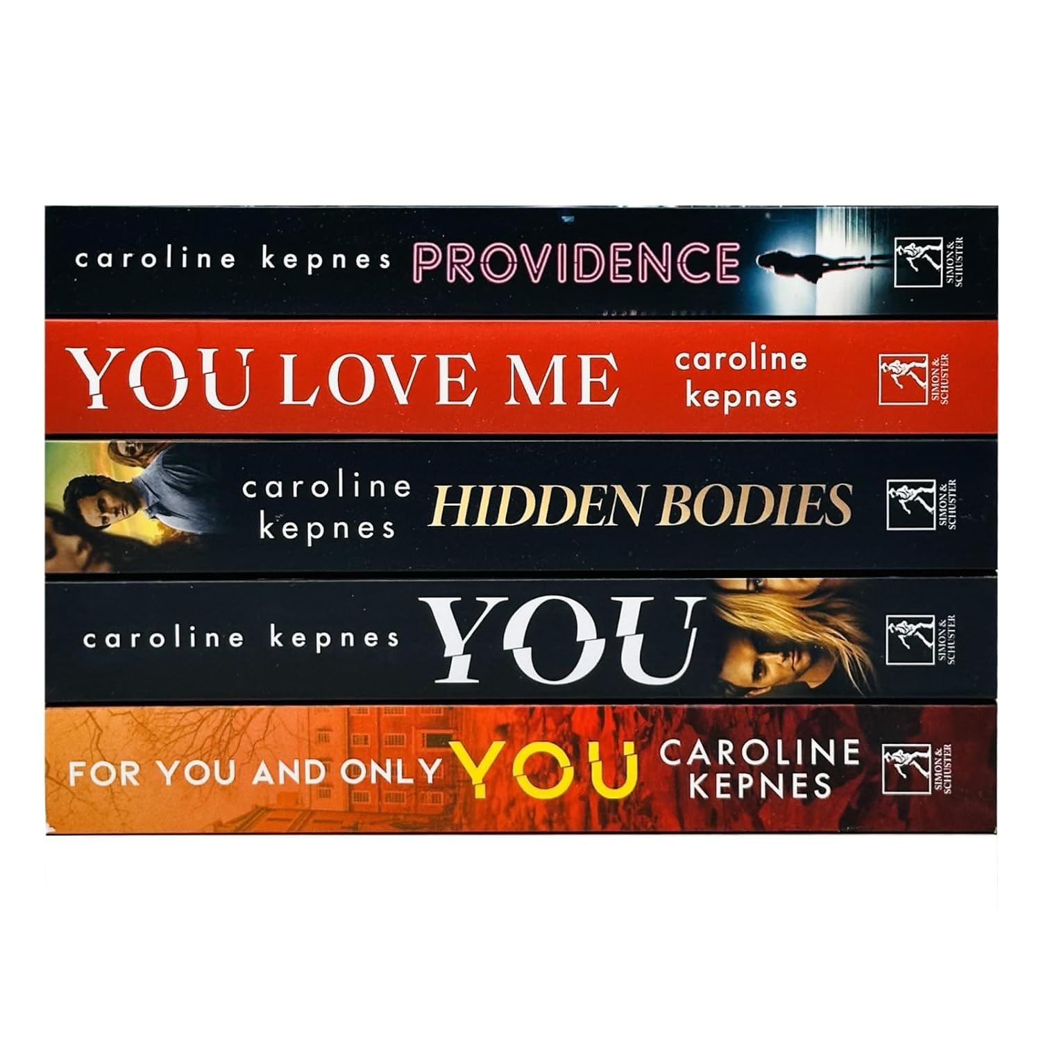 Back cover of the Caroline Kepnes 5 Books Collection Set paperback showing synopsis and pricing details