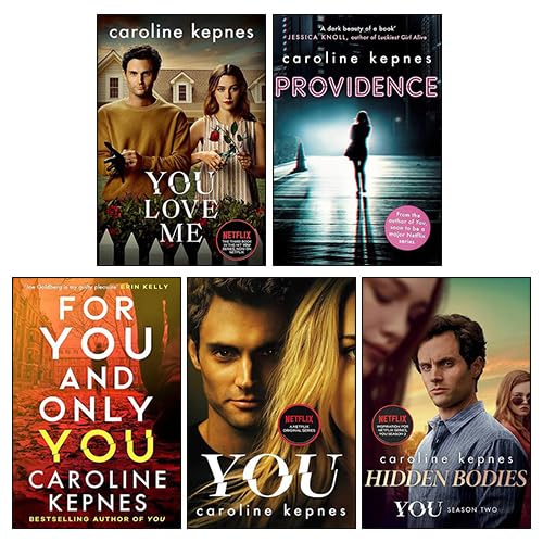Close-up cover art of You by Caroline Kepnes paperback edition from the 5 book collection set