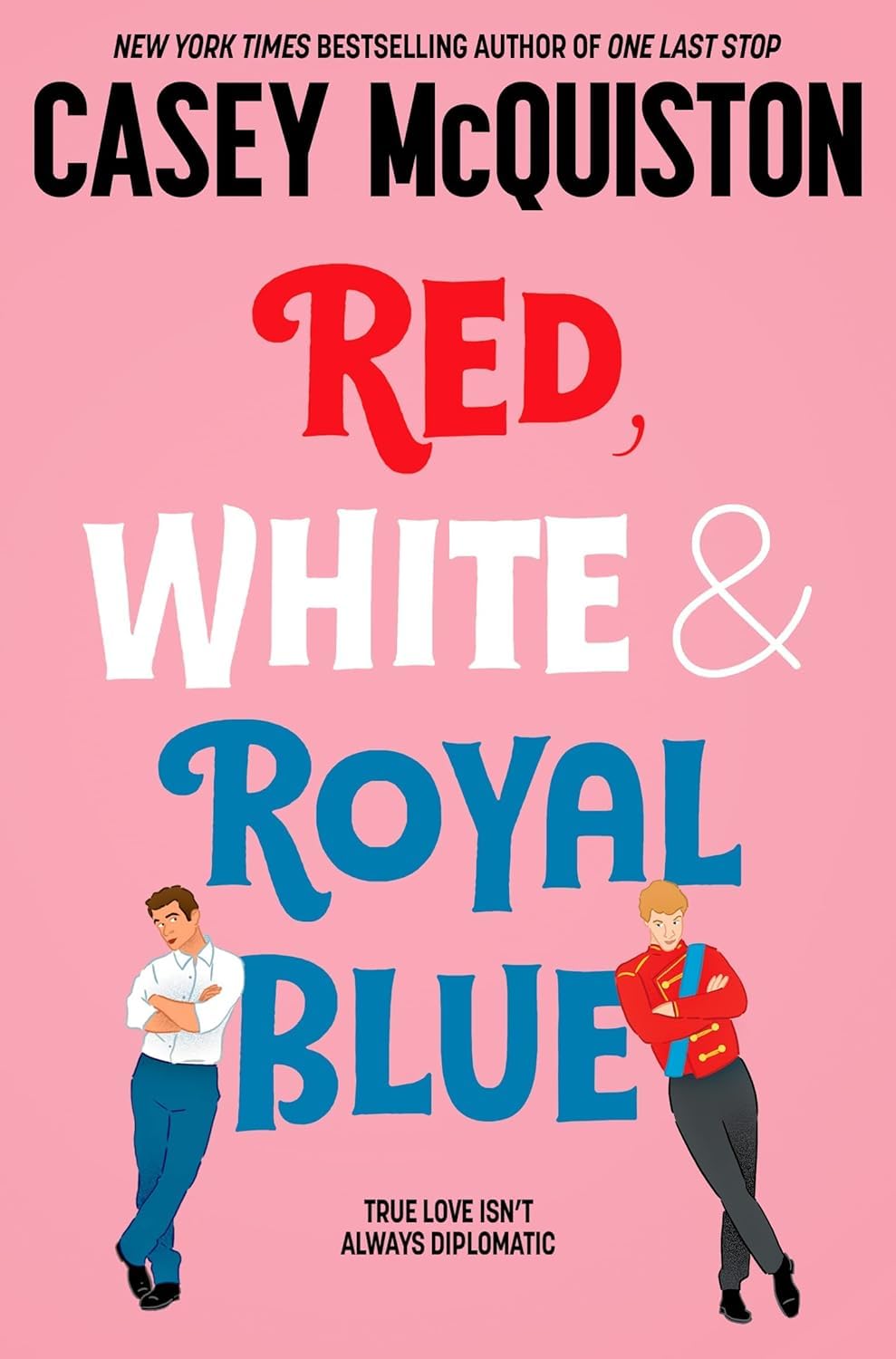 Red, White & Royal Blue by Casey McQuiston paperback front cover from the 4 books collection set