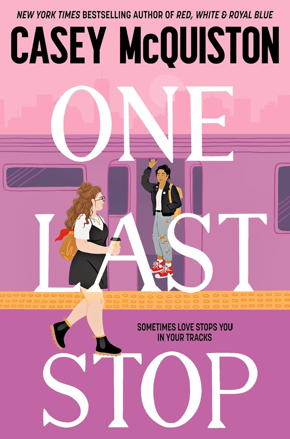 One Last Stop by Casey McQuiston paperback front cover from the 4 books collection set