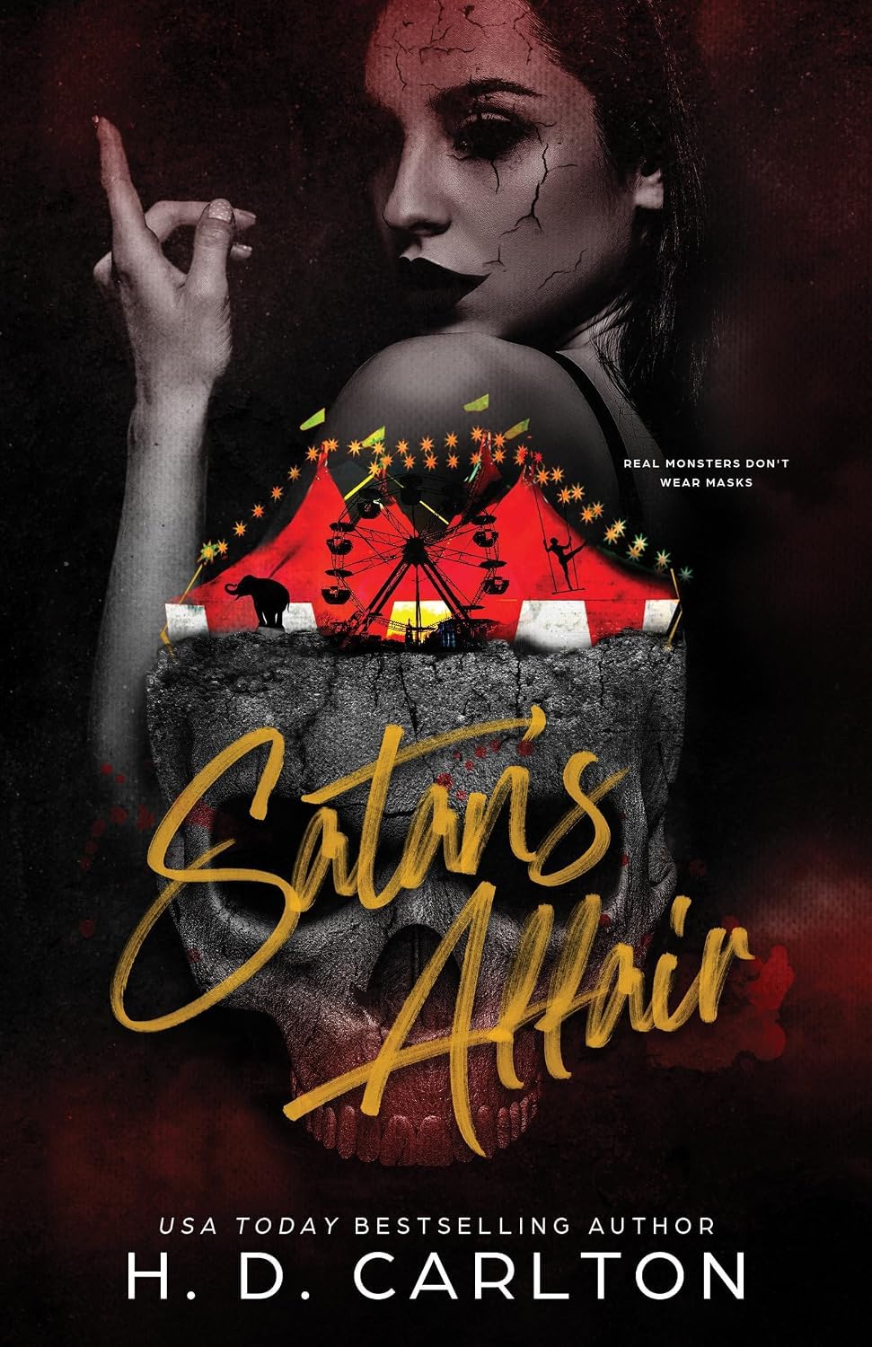Haunting Adeline paperback cover, Cat and Mouse Duet Book 1 by H.D. Carlton