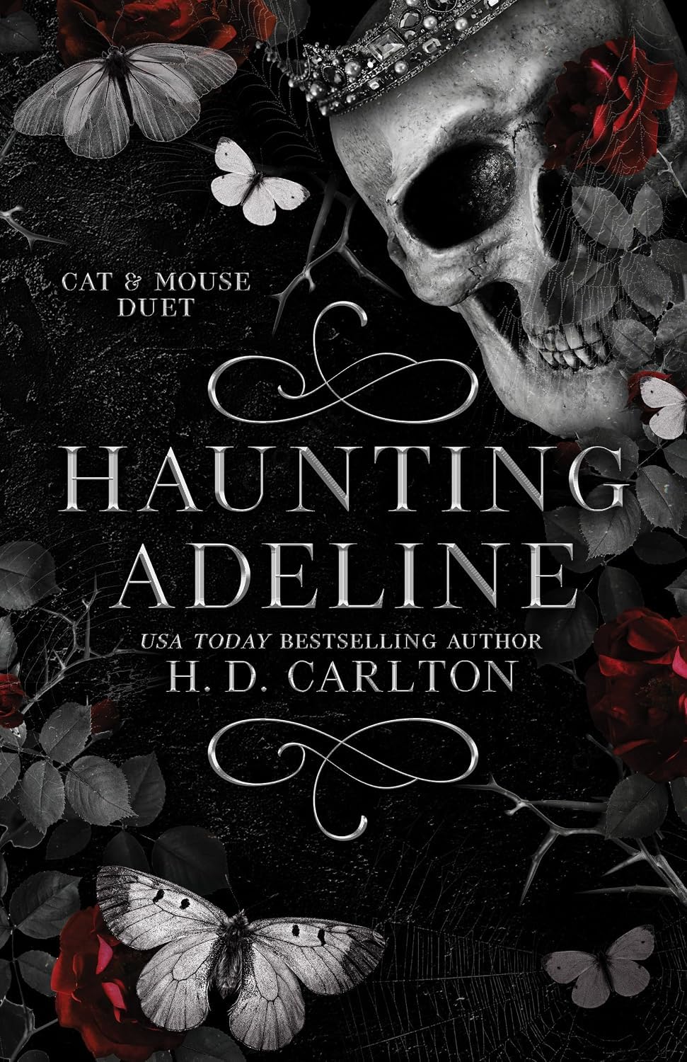 Hunting Adeline paperback cover, Cat and Mouse Duet Book 2 by H.D. Carlton