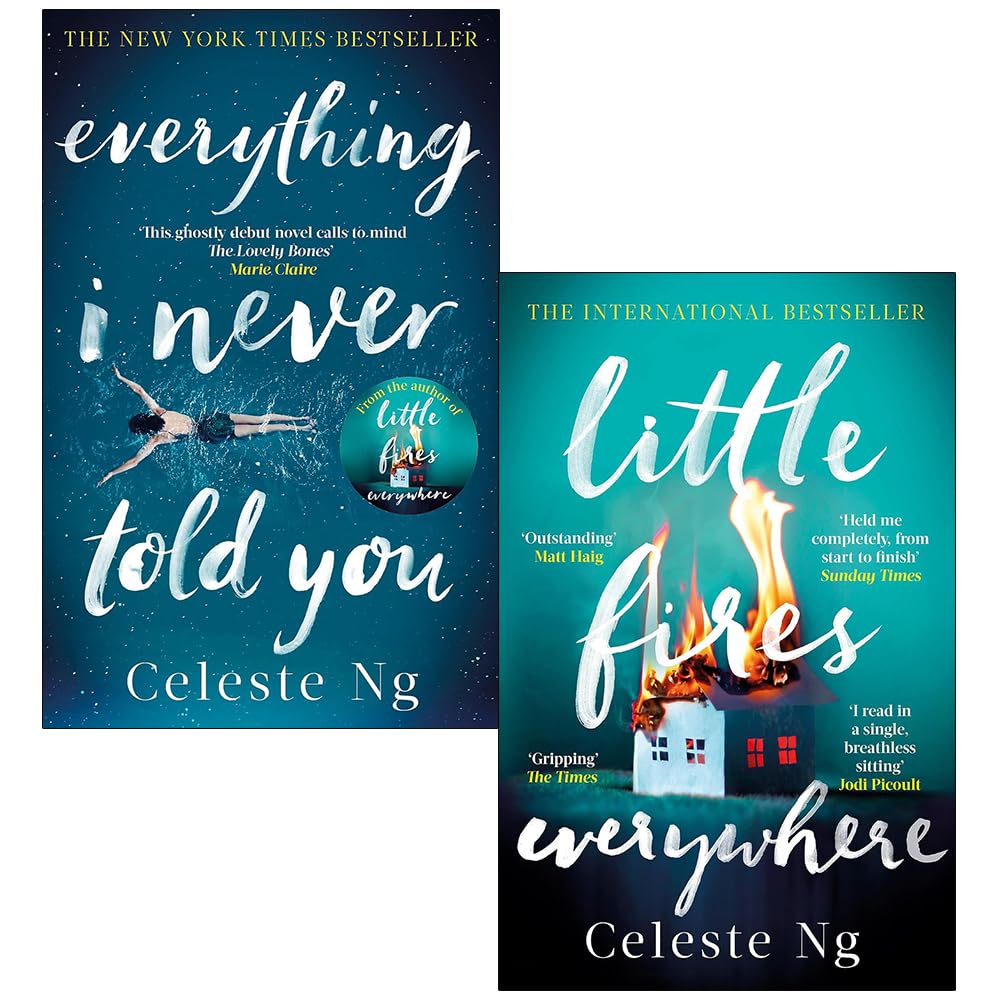 Front covers of Celeste Ng 2-book paperback collection featuring Everything I Never Told You and Little Fires Everywhere