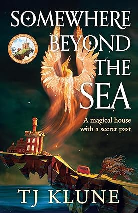 The House in the Cerulean Sea and Somewhere Beyond the Sea paperbacks fanned out together showing spine and cover art