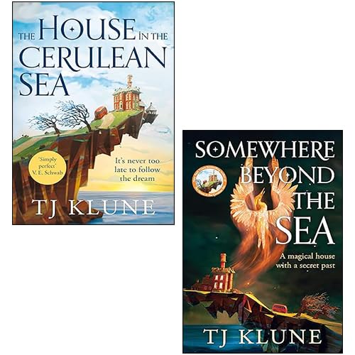 Cerulean Chronicles by TJ Klune 2-book paperback set front cover showing The House in the Cerulean Sea and Somewhere Beyond the Sea