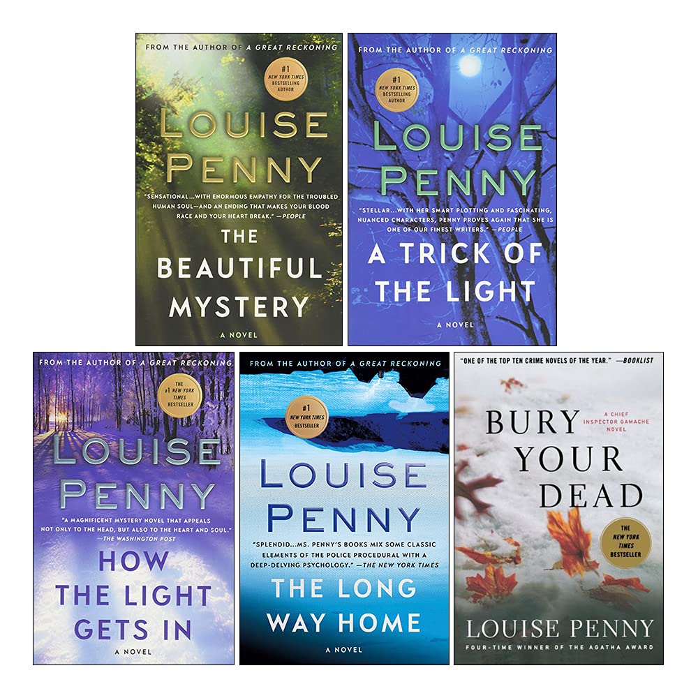 Front cover of The Chief Inspector Gamache Series Books 6-10 paperback box set by Louise Penny