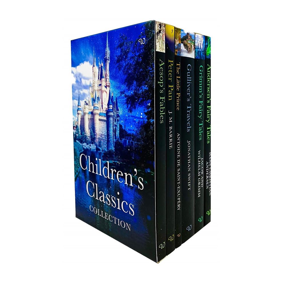 Children's Classics Collection 6 Books Box Set front cover, paperback, ages 5-9