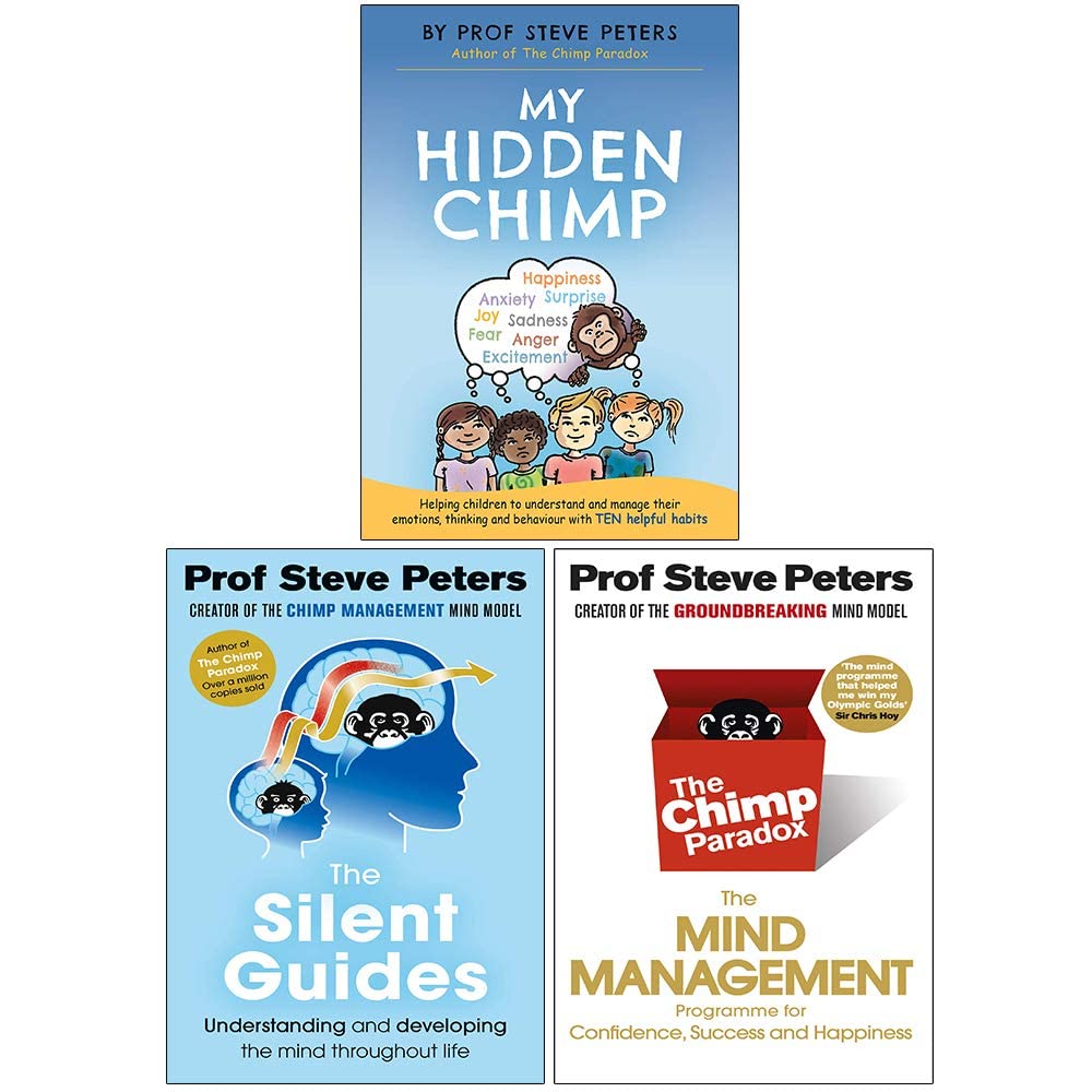 The Chimp Paradox by Steve Peters paperback front cover, non fiction mind management book