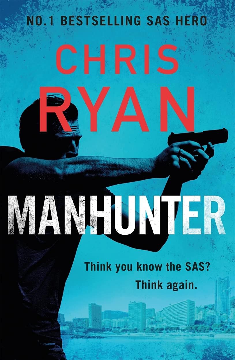 Manhunter by Chris Ryan paperback cover, book two in the SAS thriller collection set