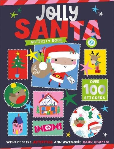 Close-up of sticker sheet included in the Christmas Activity Book Collection, over 100 stickers per book
