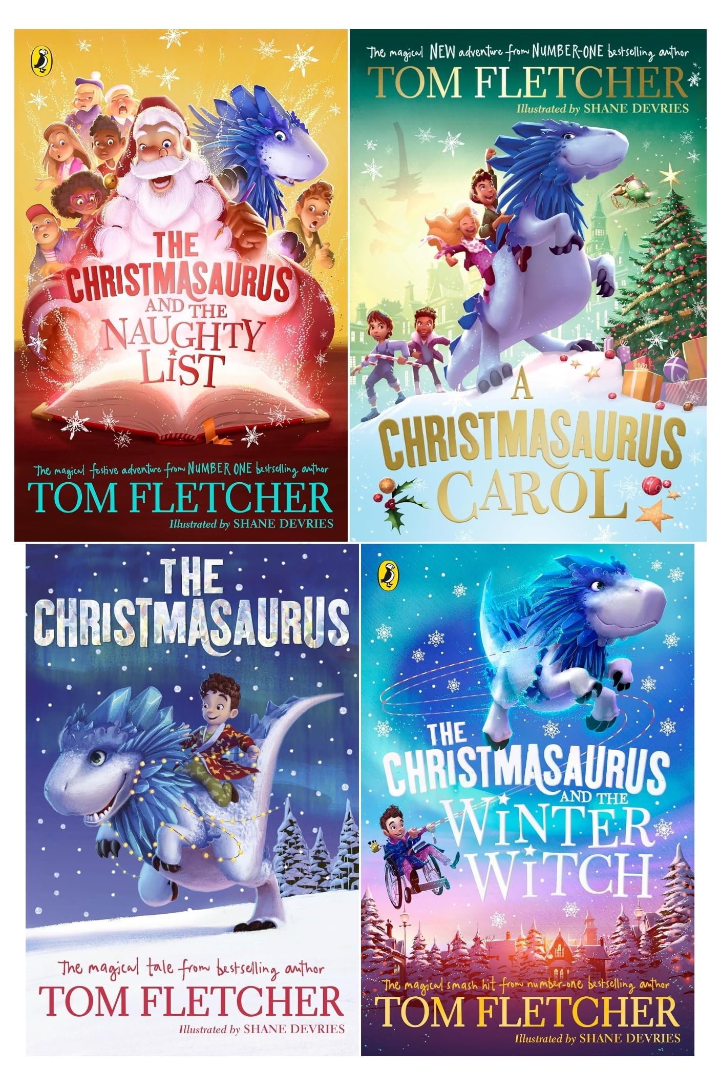 The Christmasaurus Collection 4 Books Set by Tom Fletcher paperback front cover