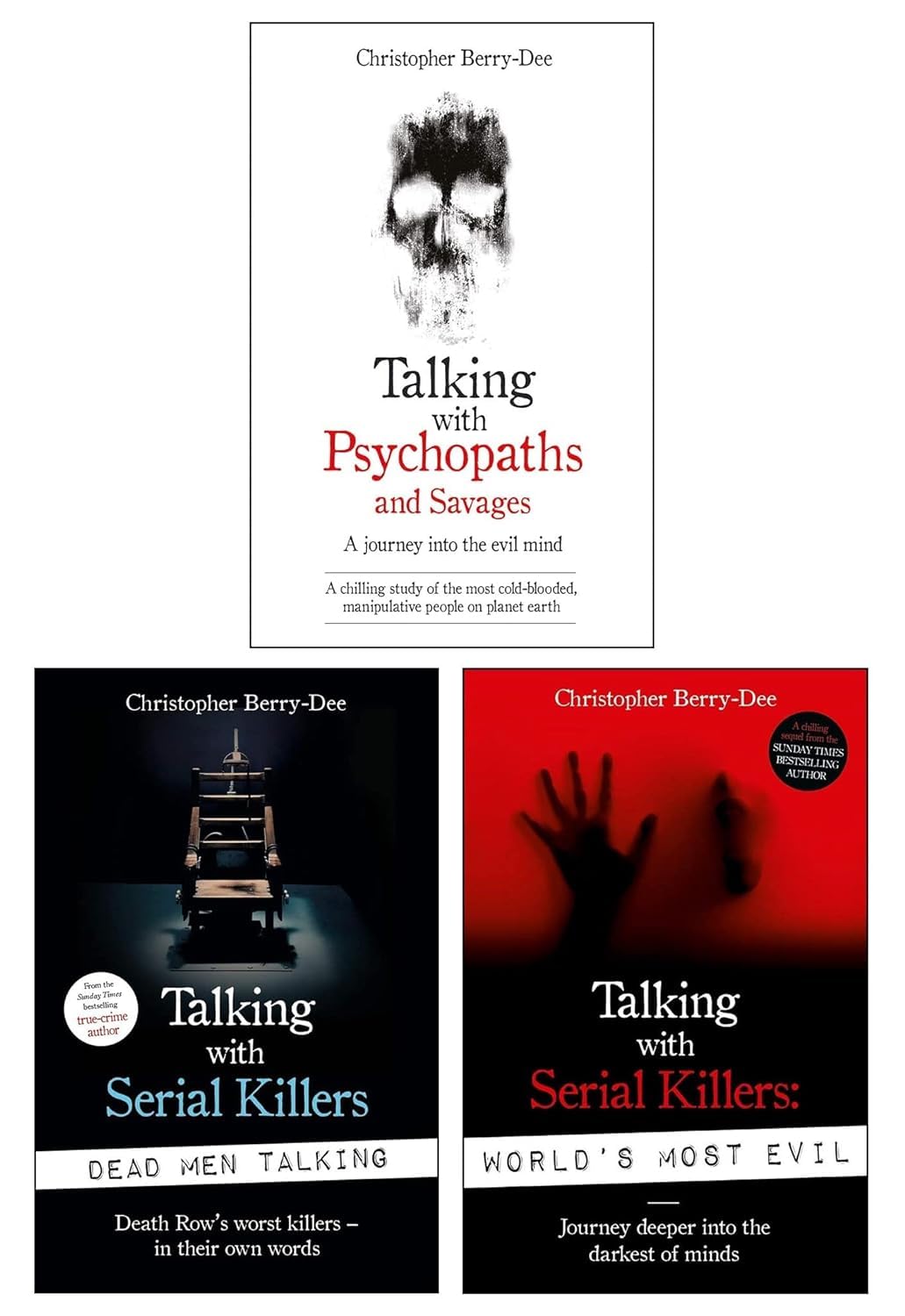 Front cover of Christopher Berry-Dee 3 Books Collection Set, true crime non fiction paperback books