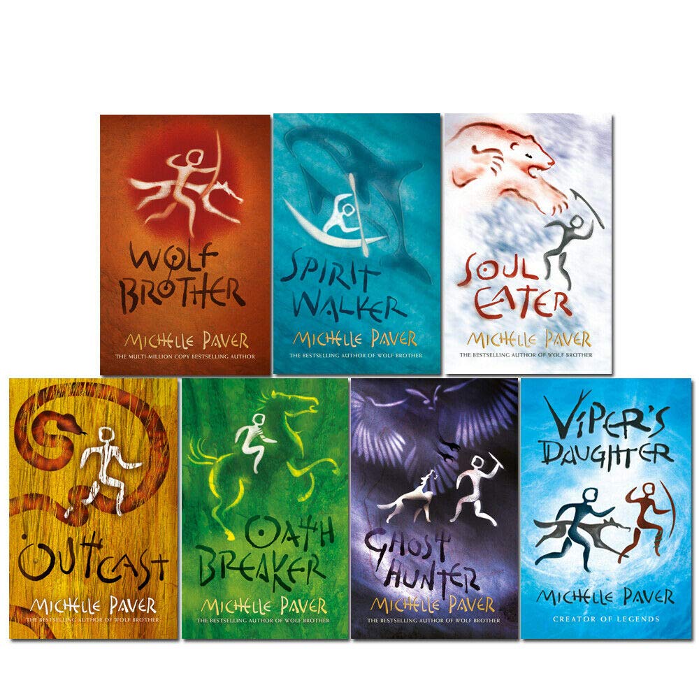 Chronicles of Ancient Darkness 7 books collection set by Michelle Paver, front cover box view