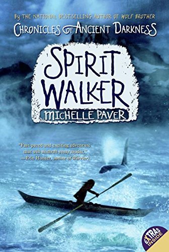 Chronicles of Ancient Darkness by Michelle Paver 8-book paperback set — Skin Taker cover close-up