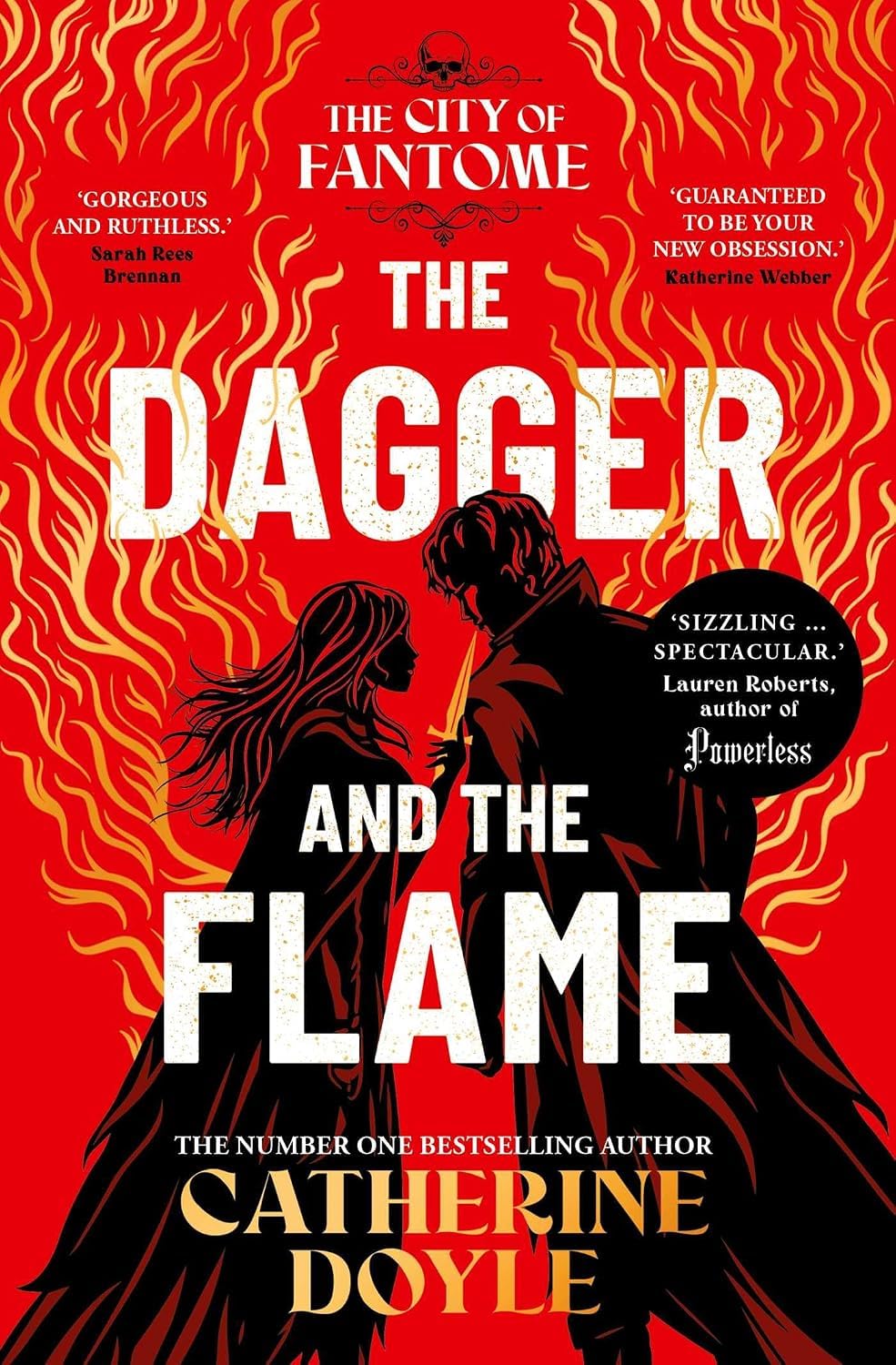 Back cover of The Dagger and the Flame and The Rebel and the Rose paperbacks from the City of Fantome series