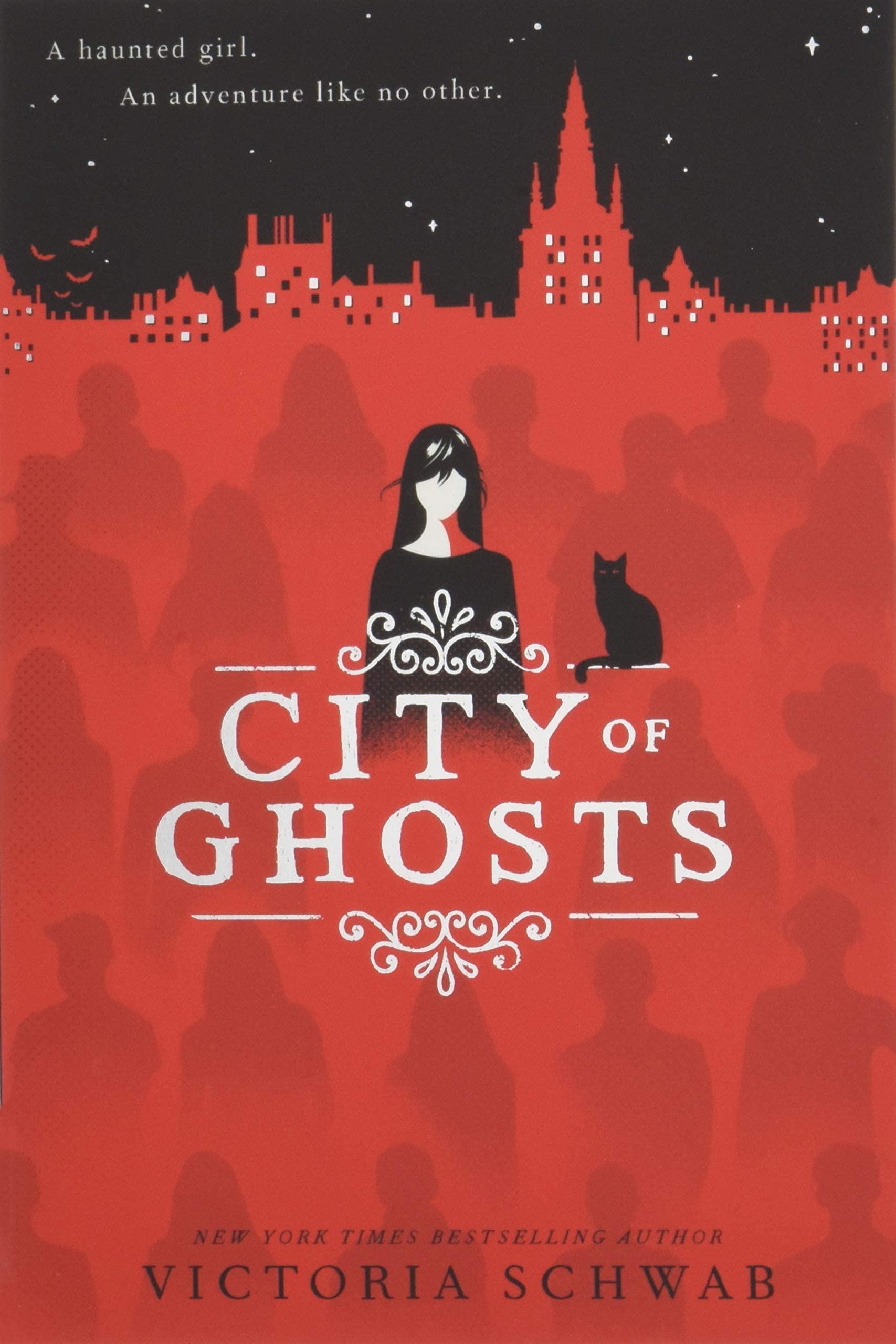Back cover synopsis of the City of Ghosts series 3 book paperback set by Victoria Schwab